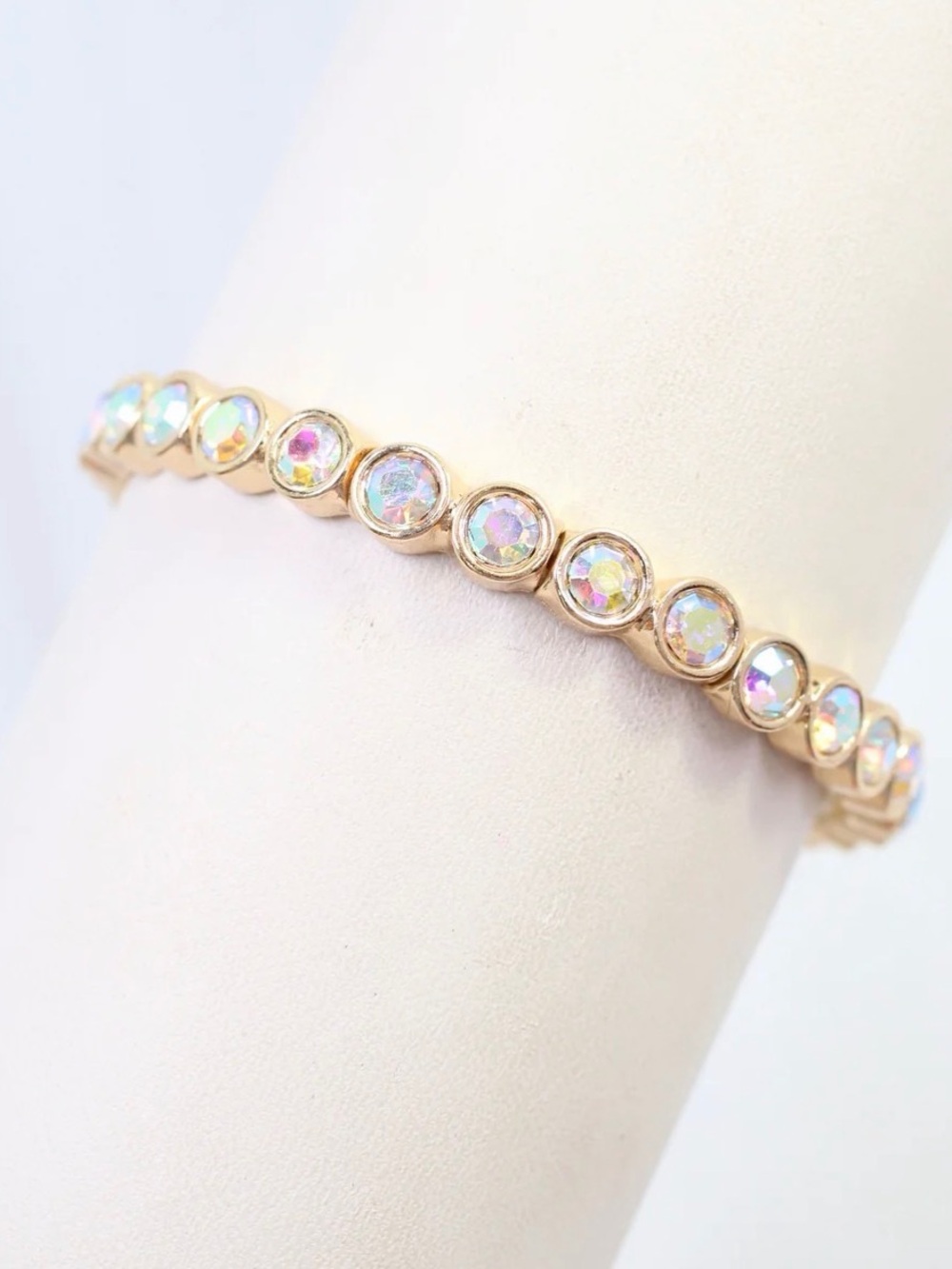 Castile Crystal Stretch Bracelet Opal